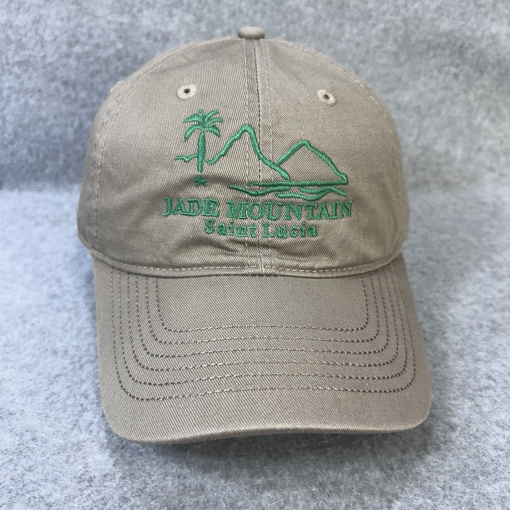 Jade Mountain Saint Lucia Mens Khaki Ouray Sportswear Cap Adjustable OSFM